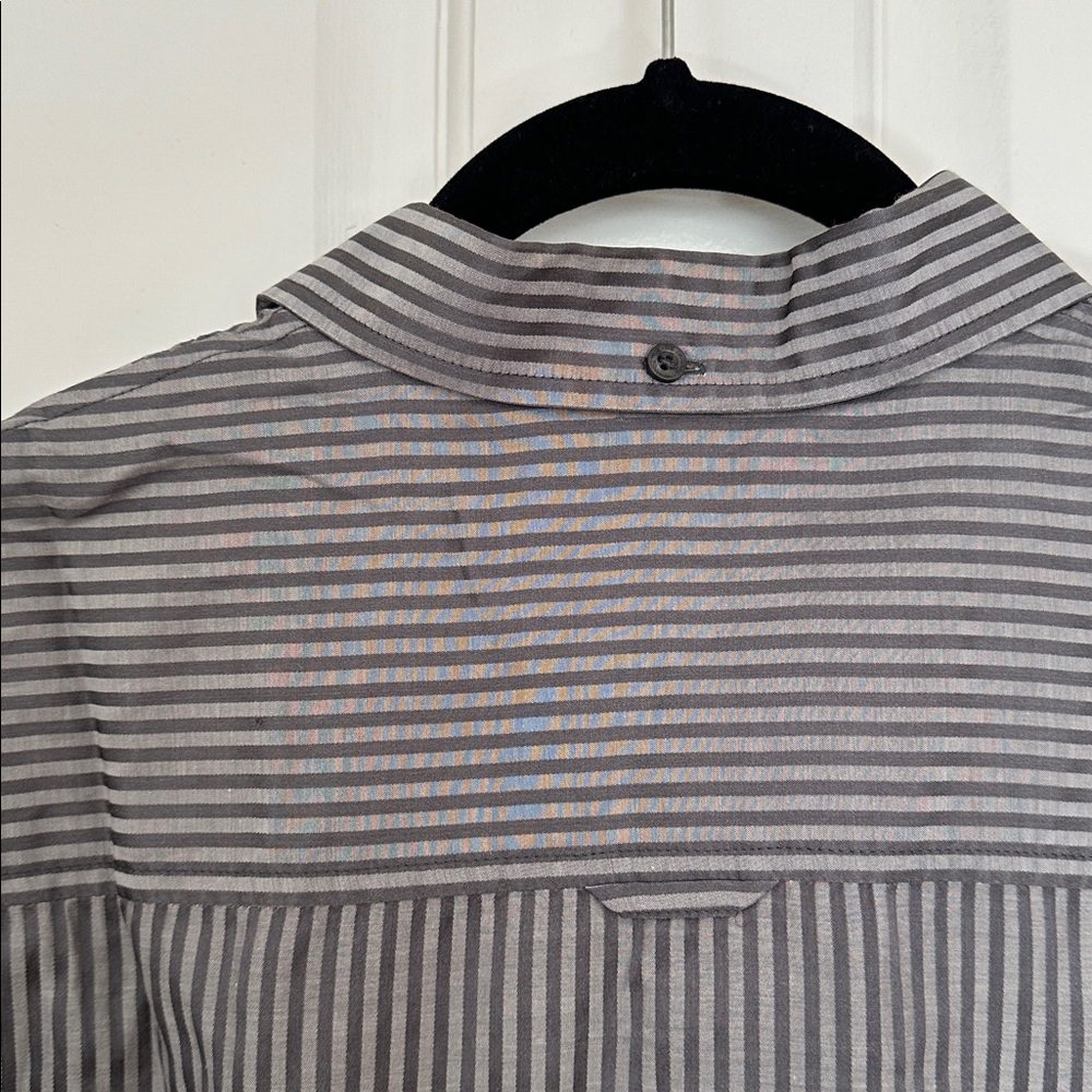 Ben Sherman Silk Cotton Button Down Top - Picture 3 of 7